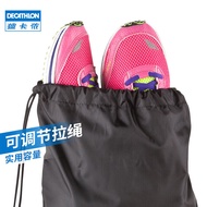 A/🔔Decathlon Shoe Bag Storage Bag Sports and Leisure Backpack Drawstring Bag Basketball Running Bag Laundry BagMSTEBlack