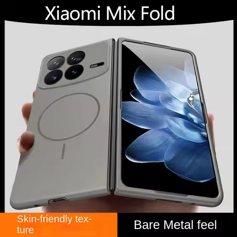 Slim Bezel-less Skin Feel Thin Magnetic Ring Case For Xiaomi Mix Fold 4 xiaomi fold3 Camera Protect 