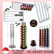 Nespresso Coffee Capsules Organizer/Holder/Drawer for 40 pods with 360-degree rotation in Black1048 
