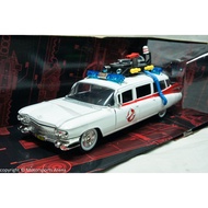 1: 24 Jada Cadillac Ecto-1 1984 Ghostbusters Movie Velcro Buster