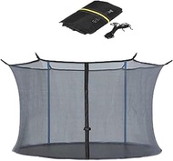Trampoline Replacement Accessories Trampoline Replacement Safety Enclosure Net for 8 Straight Poles Round Frame Trampolines, Safety Net Protection Guard For Home Children Indoor Outdoor