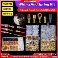 135-1050Pcs Insulated Seal Crimp Terminal 2.8/4.8/6.3mm Electrical Wire Connectors Crimping Terminal