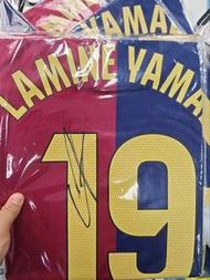 Lamine Yamal簽名球衣2024-25賽季巴塞隆納主場球衣本產品附帶EM真品證書
