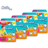 Cutie Dry Diapers Mega Pack Tape 4 pack - S72/M60/L50/XL40/XXL34