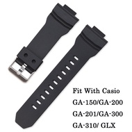 Watch Band Straps Waterproof Rubber Replace For Casio G-Shock GA-150/200/201/300/310/GLX Series Watc