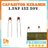 Capacitor 1.5NF 1.5nf 152 1.5nf 50v code 152 ceramic capacitor