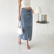 Bloobel - Adele Jeans Skirt (ROK045) Midi Skirt Jeans Women's Jeans Skirt Women's Denim Skirt Women'