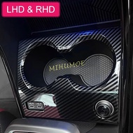 Carbon Fiber Center Console Cup Holder Cover Surrounds For BMW X1 iX1 2023 2024 2025 Accessories