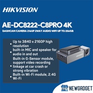 HIKVISION AE-DC8222-C8PRO 4K DASHCAM CAMERA 2160P 2WAY AUDIO WIFI UP TO 256GB