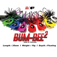 EXP BUM BEE 2 JUMP FROG wood snakehead fishing Lure