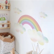 Dream Rainbow Wallpaper Children Wall Sticker Peel & Stick Removable Eco-friendly PVC Decals for Bab