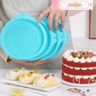ZAIJIE Silicone Cake Pan, Rainbow Cake Round Silicone Bakeware Mold, Cake Baking Tools Mousse 4/6inch DIY Layer Cake Round Mould