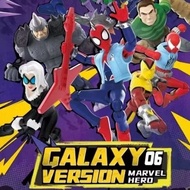 Marvel Hero Galaxy Version 06 Shocker Spiderman 2099 Punk Rhino Black Cat Sandman Electro Green Gobl