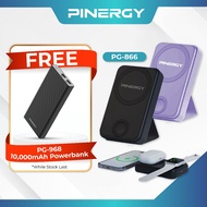 PINERGY PG-866 PD20W 10000MAH Wireless Charging Power Bank with stand FRUIT Watch Magnet Magnetic