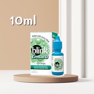 (10ml) Blink Contacts Eye Drops For All Contact lenses Dry Eyes Tired eyes Lubricating Eye Drops