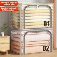 Transparent Transparent Steel Frame Storage Box Large Capacity Window Waterproof Moisture-Proof Dust