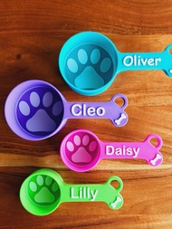 Personalized Dog Food Scoop, Pet Food Measuring Cup With Name, Kibble Scoop, Custom Dog Gift Idea Or