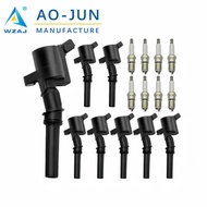 Ignition Coil Set Dg508 1L2u12019AA Spark Plug Suitable for Ford F-150 4.6L 5.4L V8