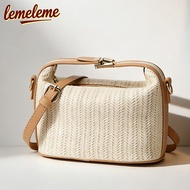 Beg Women Premium Quality Beach Sling Handbag Beg Anyaman Pantai Wanita Shoulder Bag Knitted Rotan B