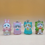 【Fast shipping】mofusand hipper Shark cat Kawaii Keychain Plush Animal Cartoon Cute fusand mofusand b