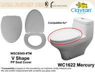 Claytan WC1622 Mercury Toilet  Seat Cover Replacement (Soft Close)   WSCB569 #TM