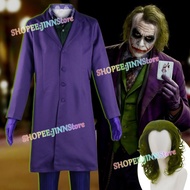 -JINN-Purple Uniforms Suit THE JOKER Cosplay Costume THE DARK KNIGHT JOKER Cosplay Wig Anime Party H