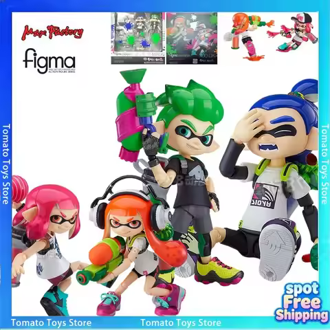 Produced by Max Factory, figma Japanese DIY series, super popular TV game "Splatoon 2" boys and girl