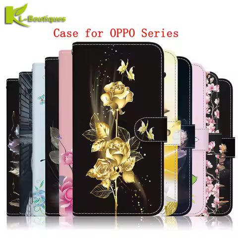Wallet Card Stand Magnetic Flip Case For OPPO Reno12 F 5G FS Reno 12 Pro 12F Reno12F S Coque Etui Le