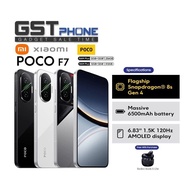 Xiaomi Poco F7 5G (12GB+12GB Extended Ram+256GB/512GB Rom) (Original Malaysia Set) With Premium Gift
