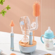 Baby Bottle Brush Baby Bottle Wash Bottle Brush Cleaning Set Shelf Baby Straw Brush Nipple Silicone Brush Cleaning Brush