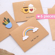 Birthday Card Thank You Farewell Card with Envelopes Mothers Teachers Day Gift Message Cards Congrat