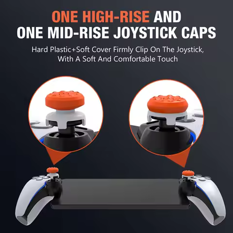 Thumb Grips Caps For PS5 Portal Remote Player Gaming Joystick Extenders Enhanced Thumb Grip Caps Kit