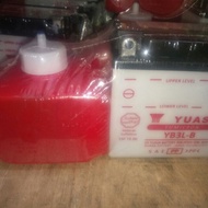 Yuasa battery YB3L-B. 100%
