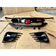 HONDA CITY RS GN2 2020 2021 FRONT GRILLE BUMPER BLACK + FOG LAMP LIGHT COVER RH LH RS MODEL 2022