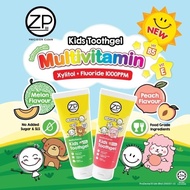 ZP Multivitamin Kids Toothgel - Toothpaste for Children 2-12 Years - Toothpaste - 60 gr