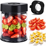 Hendiy Fruit Slicer Cup | Cuts Strawberries, Cuts Grapes, Cuts Eggs, Even Pieces in Seconds 4ZS8