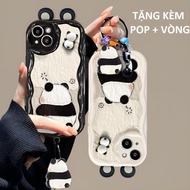 Very cute PANDA DOLL iPhone case (FREE POP AND PANDAS STRAP) for iPhone 6/6s/7/8/7Plus/8Plus/X/Xs/Xs