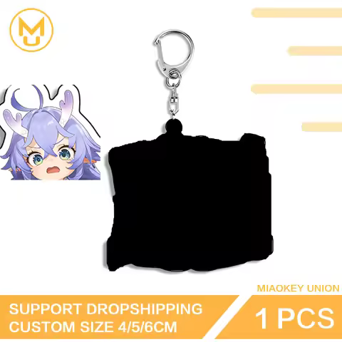 Honkai Star Rail Bailu Fantastic Gamelover Pendant Keychain Transparent Premium Photo Keychain Suita
