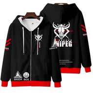Long sleeved hoodie with zipper, featuring Arknights Sniper/W 3D Japanese fashion for men and women