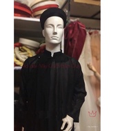 Black ao dai - men's ao dai - men's turban ao dai