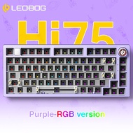 AULA LEOBOG 75% Customized Keyboard 81 Keys Hot Swap Type-C Wired Mechanical Keyboard RGB Backlit Ga