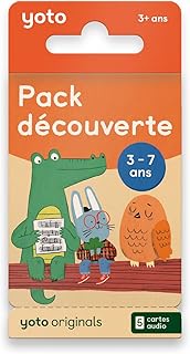 Yoto Pack découverte 3-7 ans, Kids French Starter Packfor Use with Player & Mini All-in-1 Audio Play
