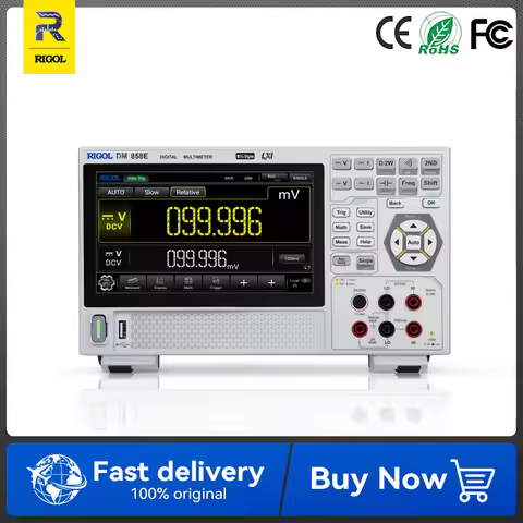 RIGOL DM858 DM858E 5.5-bit resolution 125rdgs / 80rdgs Digital Desktop Multimeter 0.03%/0.06% DCV Ac