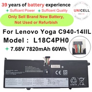 For Laptop battery L18C4PH0 7.68V 7820mAh 60Wh Lenovo Yoga C940-14IIL 81Q9 电脑电池