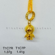 Emas 916 Loket Doraemon Gold 916 Charm Doraemon