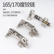 165 Degree Stainless Steel Hydraulic Damping Hinge Thick Door Panel 175 Degree Large Angle Door Hing