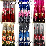 5 PCS Economical Package Blackout rope curtains size 90x200/ Minimalist window and door curtains