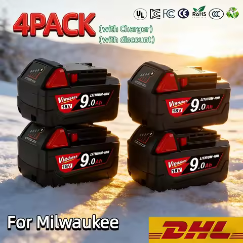 18V 6Ah For Milwaukee M18 Battery Li-Ion Replacement Battery For Milwaukee 18V M18 48-11-2830 0730-2
