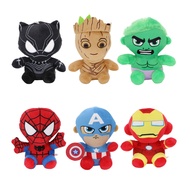 Doll toys, Spider-Man Black Panther plush doll, sitting six colors optional 20cm/140g solid feel Q v