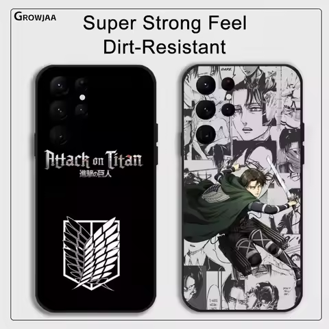 Anime A-Attack On T-TitanS Phone Case For Samsung Galaxy S25 S24 S22 S23 Ultra S21 S20 Plus 5G Prote